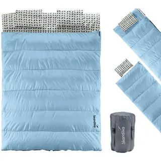 Deckenschlafsack Iceland Double - Trennbar - 3 Saison - 220/190 × 150/75 cm