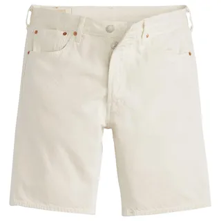 Levi's 501 Jeansshorts in cremweiß mit geradem Schnitt W38