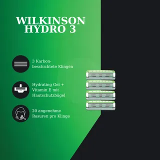 Wilkinson Hydro3 Hydrating Gel Klingen Auswahl 4-80 Stück in Blister & OVP