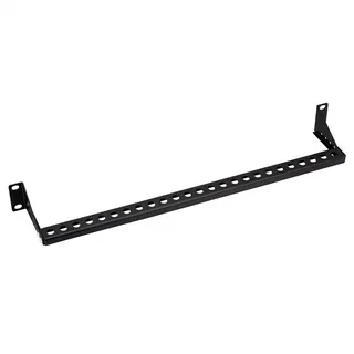 Value 19-Zoll-Rack montierbare Kabelführungsschiene (horizontal), einstellbare Tiefe, 1HE, schwarz