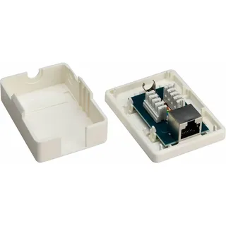 goobay 1-port RJ45 Anschlussdose, CAT 6, STP