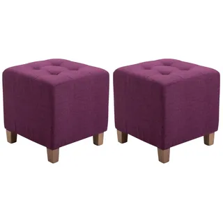 CLP 2er Set Sitzhocker Pharao lila
