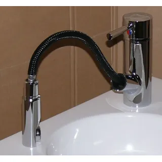 Merida Waschtischarmatur Waschbecken Bad armatur Haar Hand Metall Brause Griff