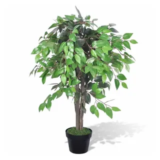 vidaXL Künstlicher Ficus mit Topf 90 cm
