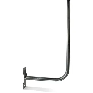 DOJA Barcelona | Wand SAT Halterung | Packung 1 | L-förmiger Wand Antennenmast | Ø 25mm | 30 X 58cm | Stahl TV-Antennenhalterung | Parabolzubehör | für TV-Wandhalterung, Außen-TV-Antenne in L-Form