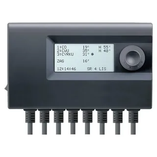 euroster sp. z o.o. sp.k. Universal Regelung Zirkulation, Heizkreis, Speicher, Gebläse - Schwarz