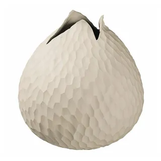 Asa Selection Vase Yoko mit Relief 18 cm Keramik Beige Creme