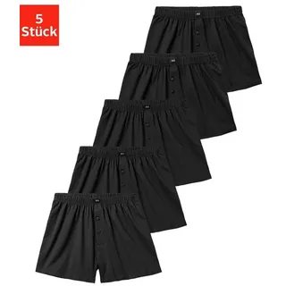 H.I.S. H.I.S Weiter Boxer »Herren Boxer«, (Packung, 5 St.), weite Passform, Komfortbund, aus Baumwoll-Stretch, Gr. 12 (5XL), schwarz, Unterhosen, 268091-12