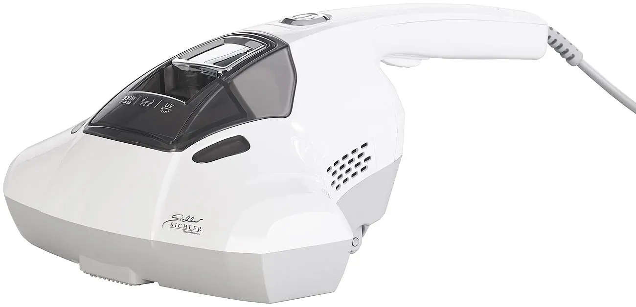 2in1-Milbensauger und UV-C-Flächendesinfektion, Vibration, HEPA-Filter