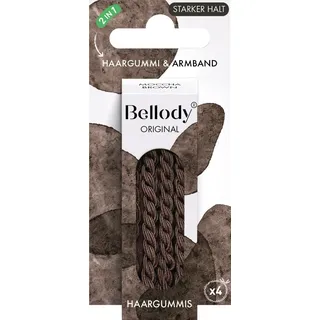 Bellody Original Haargummis Mocha Brown 4 Stück