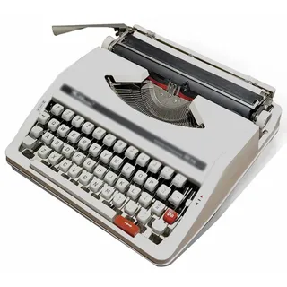 JiangyanBD Retro altmodische manuelle Schreibmaschine, traditionelle tragbare manuelle Schreibmaschine, Vintage-Schreibmaschine für einen nostalgischen Fluss, erhältlich in zwei Farben (weiß, schwarz)