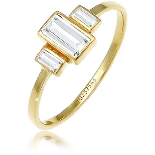 Elli PREMIUM Verlobungsring Topas Edelstein Zart 375 Gelbgold 54 Damen