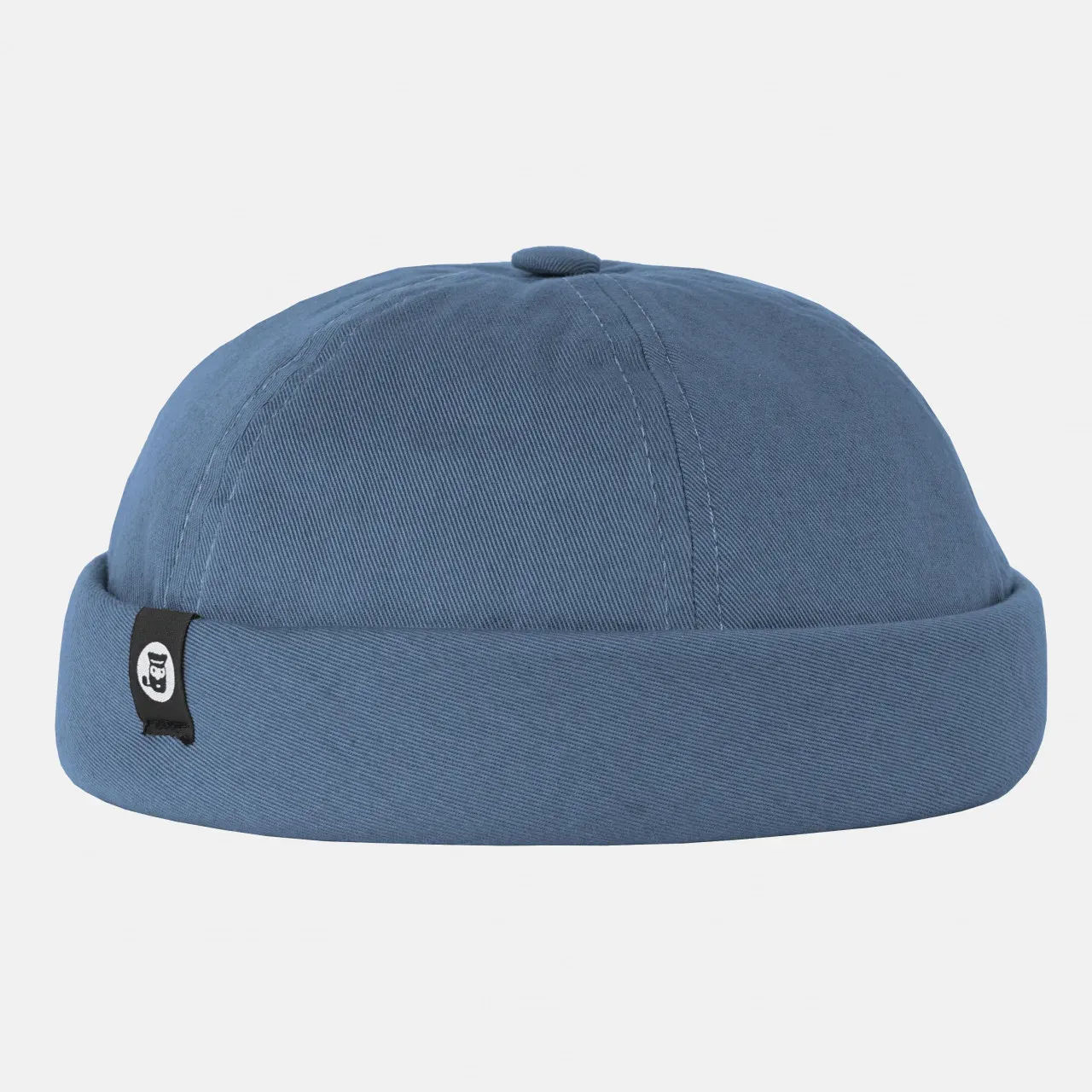 Hanseheld Docker Cap Baumwolle Jeans Blau Kurz Flach Fischermütze