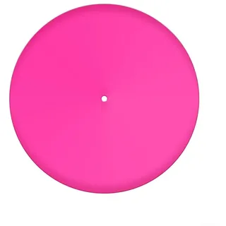 Schallplattenspieler-Matte, antistatische Acrylplatte, Plattenspieler, LP-Matte, Anti-Vibration, Slipmat, audiophile für Vinyl-Schallplattenspieler (Rosa)