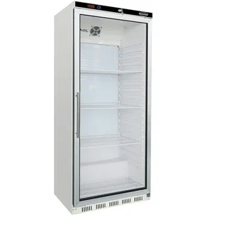 CombiSteel Flaschenkühlschrank mit 1 Glastür Getränkekühlschrank Kühlschrank Gastro 570 L +2/8°C ISO 45mm