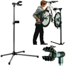FISCHER Fahrrad Fahrrad-Montageständer Profi Fahrrad Montageständer 30kg 360° Grau (Set), Werkstatt Reparaturständer Fahrradständer höhenverstellbar auch E-Bike grau