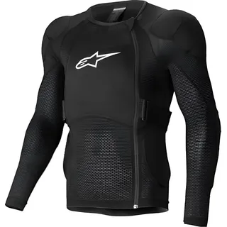 Alpinestars A-Impact Plasma Langarm Protektorenjacke, schwarz/weiß, M