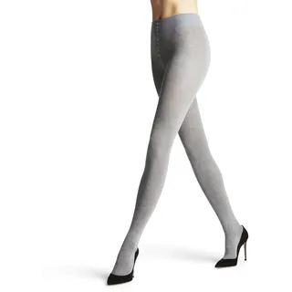 Falke Damen Strumpfhose Family Ti nachhaltige Baumwolle einfarbig 1 Stück, Grau Greymix 3399, 38-40