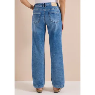 Cecil High Waist Wide Leg Jeans, im Loose Fit - blau