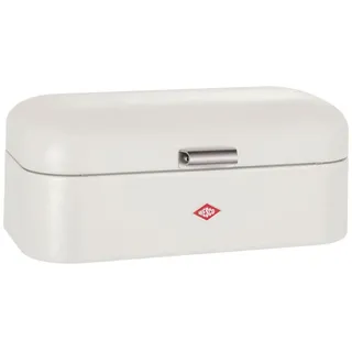 Wesco Brotkasten WESCO "Grandy - Brotdose", beige (sand matt), B:25,5cm H:16,5cm L:41cm, Stahlblech, Lebensmittelaufbewahrungsbehälter, Brotkasten, Lüftungslöcher auf der Rückseite, Metallschaniere