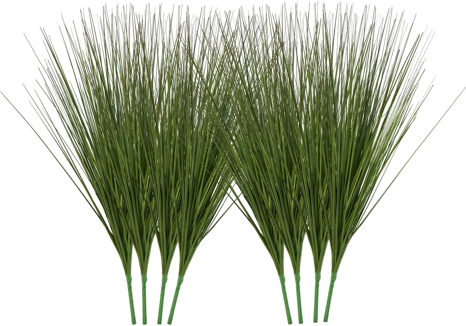 VEVOR Künstliche Graspflanze, 686 mm, künstliches Zwiebelgras, künstliche grüne Sträucher, Premium-PVC für Haus, Garten, Büro, Zimmerdekoration, Einweihungsfeier, 8er-Pack, Grün