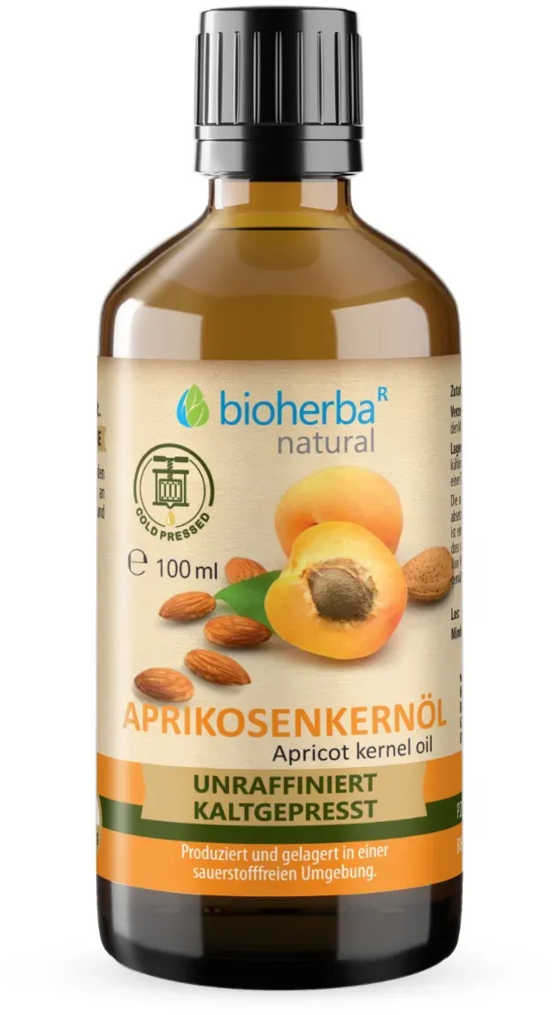 Aprikosenkernöl kaltgepresst – Natürliches Aprikosenöl 100 ml