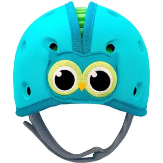 safehead Babyhelm Eule, blau-grün
