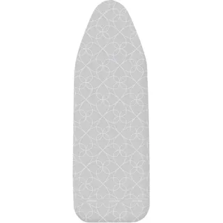 Bügeltischbezug Alu s, Bügelbrettbezug, 112 x 33 cm, Silber matt, Baumwolle mehrfarbig - silber matt - Wenko