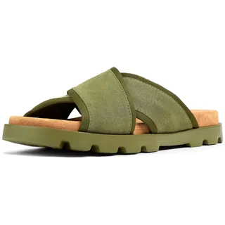 Camper Herren Brutus Sandal K100958 Slide, Mittelgrün 002, 41 EU