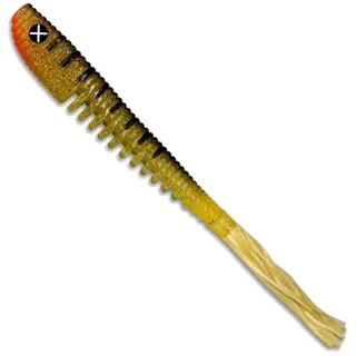 Monkey Lures Hairy Lui - 14 cm & 20 cm Gummifisch - No Action Shad, Zander Gummifisch, Barsch Gummifisch, Dropshot Köder, Gummiköder, Softbait - Perchzilla - leicht UV aktiv, 20 cm - 2 Stück
