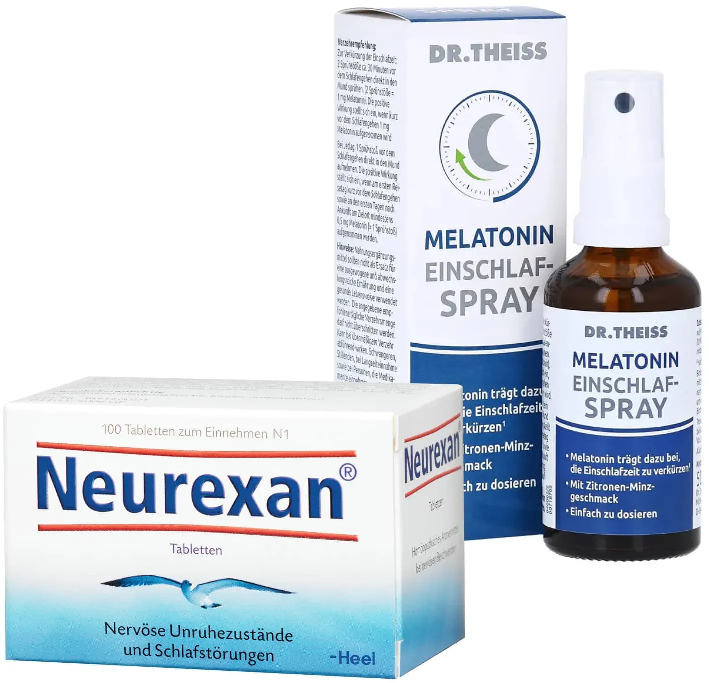 Neurexan Tabletten & Dr. Theiss Einschlafspray Set 1 Sparset