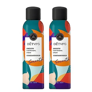 Smooth Hair Removal Cream Spray, Haarentfernungsspray, Hair Growth Inhibitor Spray, Schmerzlose Enthaarungsspray, Sanfte Formel Haarentferner, Enthaarungsmittel für Frauen und Männer, 150ml (2 Stück)