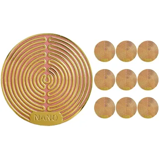 Strahlenschutz Handy Aufkleber, 24 Karat Gold Strahlung Abschirmung Aufkleber, 10 Stück Neutralisierer Strahlenblocker EMR/EMF Blocker für Telefon, Laptop,Tablets, Alle Elektronischen Geräte (C)