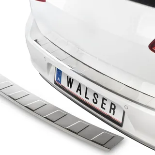 Walser Premium Ladekantenschutz für Volvo XC60 II (246) 03/2017-Heute, 100% maßgeschneiderter Kantenschutz Edelstahl Proguard, Kofferraum Stoßstangenschutz Auto Made in Europa Silber