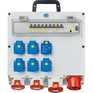 as - Schwabe as Schwabe Wandverteiler mit Anbaustecker 400V/32A/max. 22kW IP44,