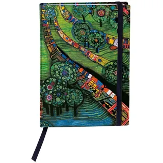 Wörner Verlag GmbH Hundertwasser Notizbuch (Grüne Stadt), Friedensreich Hundertwasser