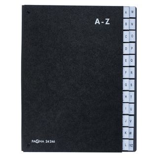 24 Fächer International A4, schwarz (24246-04)