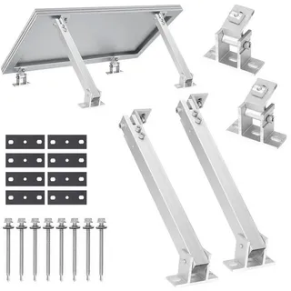 Divit Balkonkraftwerk Halterung Solarmodul verstellbar 0 - 60 Grad SH1 Wand / Flachdach Halt
