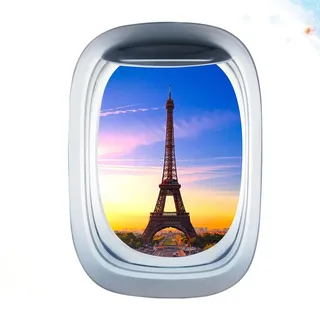 UKCOCO Bullauge Wandtattoo 50X35Cm 3D Effekt Fensteraufkleber Für Wohnzimmer Schlafzimmer Badezimmer Kreative Wanddekoration Wasserdicht Und Langlebig