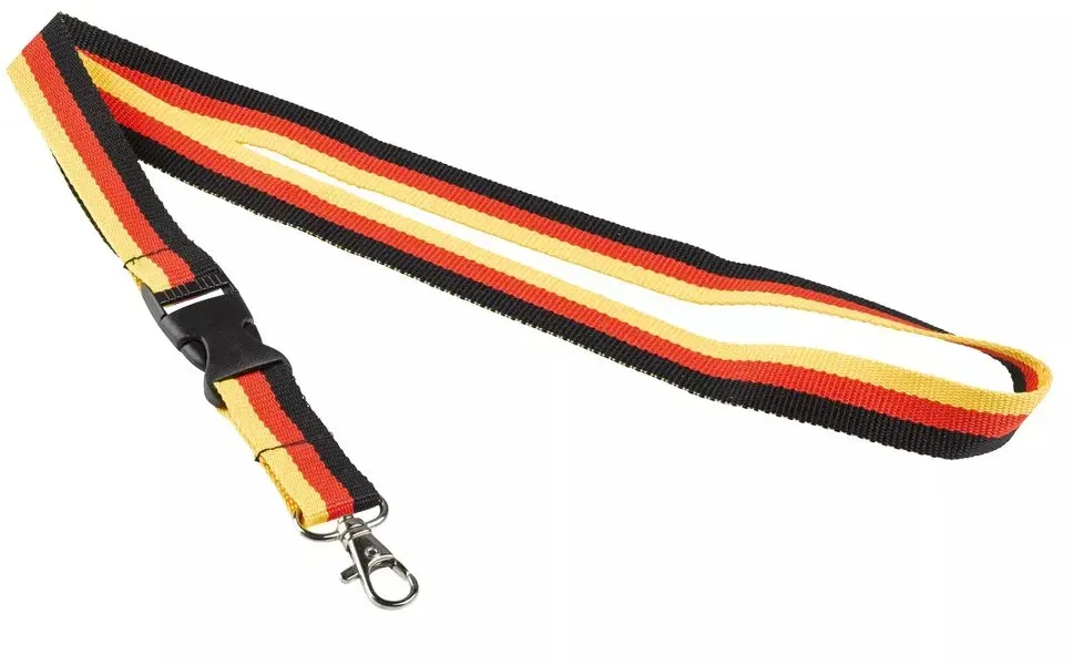 Schlüsselband schwarz-rot-gold