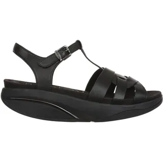 MBT KIYO Elegante Sandalen für Damen aus Leder. Leichtes und bequemes Schuhwerk für Frühling und Sommer. Physiologisches Schuhwerk für Komfort und Stabilität. Moderne Sandalen mit Schnalle. Schwarz - 41 EU