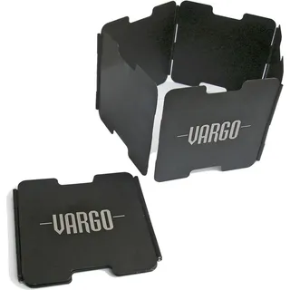 Vargo Aluminium Windschutz, schwarz