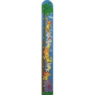 Woodyland Lernspielzeug klappbare Holz-Messlatte. Messbare Größe 61cm - 155cm, Klappbar
