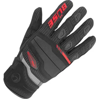 BÜSE Fresh Motorradhandschuhe, schwarz-rot, Größe XL für Männer