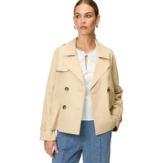 Zero Trenchjacke zweireihig mit Reverskragen 42, Irish Cream | 42