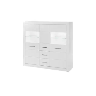 design-wohngalerie Highboard »BIANCO«, weiß