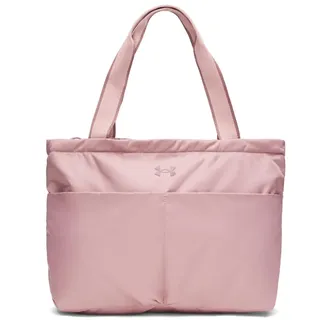 Under Armour Studio Lite Tote, wasserabweisende Sporttasche mit Haargummi-Zughilfe, Laptoptasche mit großem Hauptfach und Innentasche,Tourmaline Pink / Maroon Mist,OSFM