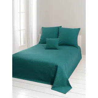 Tagesdecke PEREIRA DA CHUNA Gr. 4, blau (türkis), B:240cm L:250cm, 100% Baumwolle, Tagesdecken