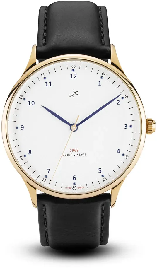 ABOUT VINTAGE - 1969 VINTAGE- gold white / 39 MM