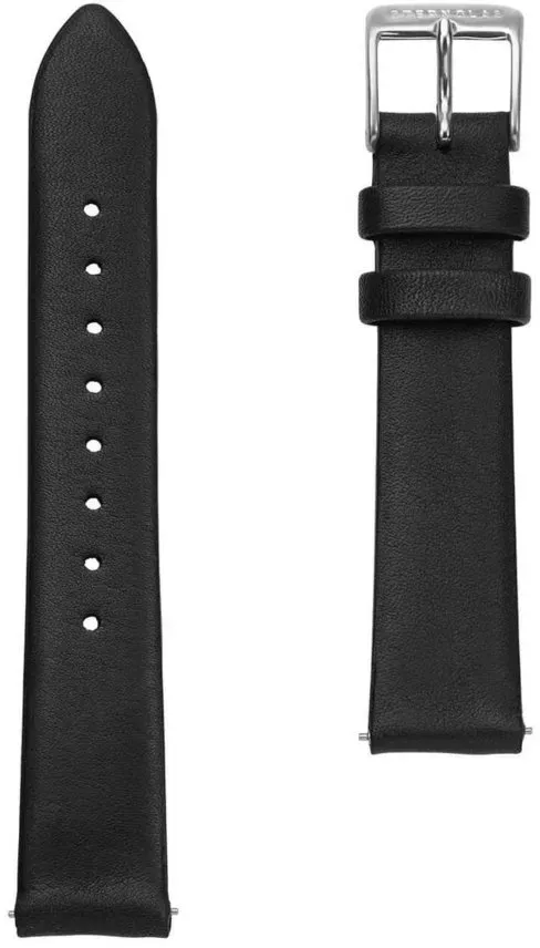 STERNGLAS - STRAP - klassik schwarz - silber / 16 MM